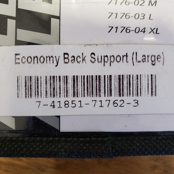 Allegro-Nomics Back Support Elastic Band Belt 7176-03 L New in Package NWT - Picture 7 of 8